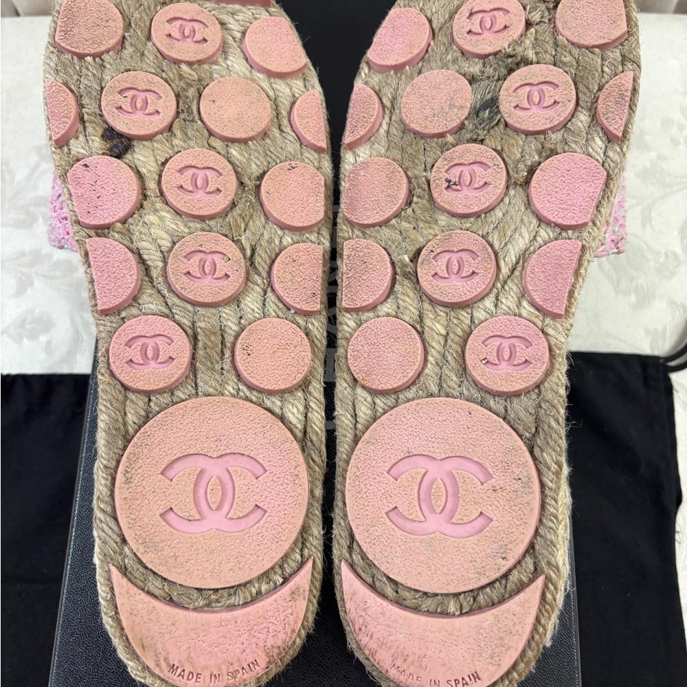 Chanel Espadrille Slides View 6